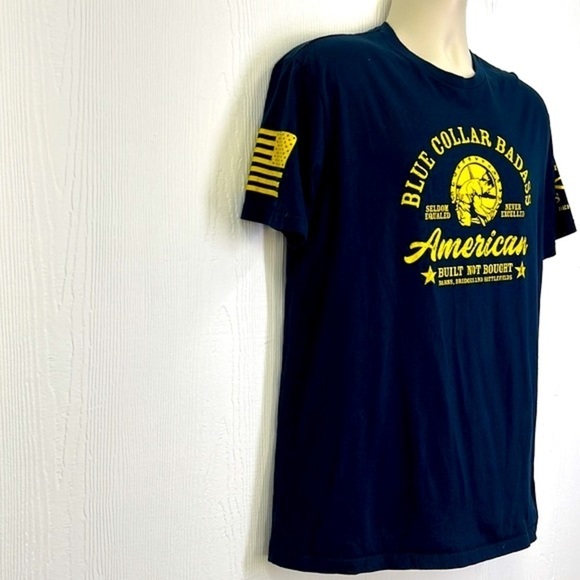 Grunt Style - Blue Collar American Built Not Bought Short Sleeve Shirt Large - Picture 4 of 9